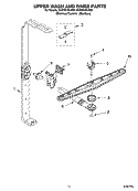 UPPER WASH AND RINSE PARTS Diagram and Parts List for KUDS01DLSS0  KitchenAid Dishwasher