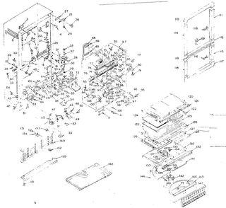 Cabinet Parts Diagram and Parts List for 106R16G1M  Kenmore Refrigerator