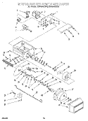 MOTOR AND ICE CONTAINER Diagram and Parts List for KSSS48QDX05  KitchenAid Refrigerator