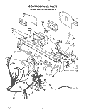 CONTROL PANEL, LIT/OPTIONAL Diagram and Parts List for KUDP22GT0  KitchenAid Dishwasher