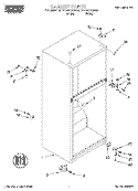 CABINET Diagram and Parts List for RT14WKYGW02  Roper Refrigerator