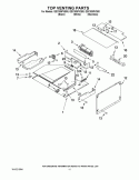 TOP VENTING PARTS Diagram and Parts List for GSC309PVS00  Whirlpool Microwave Oven Combo