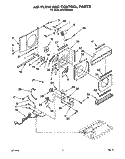AIR FLOW AND CONTROL Diagram and Parts List for BPAC0500AS2  KitchenAid Air Conditioner