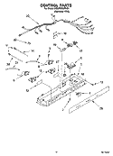 CONTROL PARTS Diagram and Parts List for 5ED2FHKXRL04  Whirlpool Refrigerator