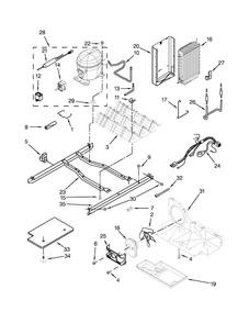 Unit Parts Diagram and Parts List for 10650022211  Kenmore Refrigerator