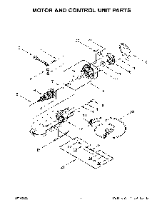 Motor And Control Unit Parts Diagram and Parts List for KSM192XDVB0  KitchenAid Mixer