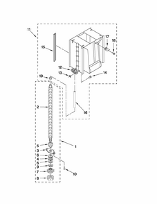 Powerscrew And Ram Parts Diagram and Parts List for 66514724111  Kenmore Trash Compactor