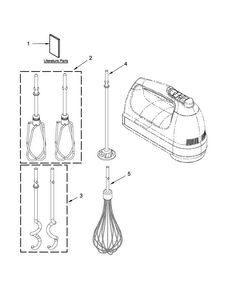 Unit Parts Diagram and Parts List for 5KHM9212EAC0  KitchenAid Mixer