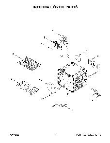 Internal Oven Parts Diagram and Parts List for KFGC506JBK05  KitchenAid Range