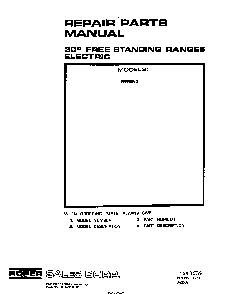 Front Cover Diagram and Parts List for F5558*0  Roper Range