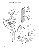 AIR FLOW AND RESERVOIR Diagram and Parts List for KSSS36DBW01  KitchenAid Refrigerator