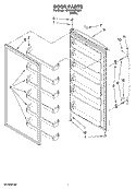Part Location Diagram of WP4-65451-001 Whirlpool Rail