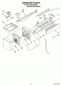 ICEMAKER PARTS, OPTIONAL PARTS (NOT INCLUDED) Diagram and Parts List for KBFL25EVMS00  KitchenAid Refrigerator
