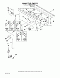MANIFOLD PARTS Diagram and Parts List for KDRS505XSS00  KitchenAid Range