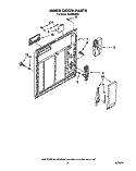 INNER DOOR Diagram and Parts List for DU9400XY0  Whirlpool Dishwasher