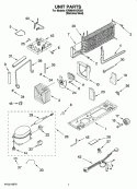 UNIT PARTS Diagram and Parts List for ER8MHKXRS03  Whirlpool Refrigerator