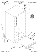 CABINET, LIT/OPTIONAL Diagram and Parts List for EV150NXEN00  Whirlpool Freezer