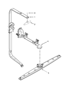 Upper Wash And Rinse Parts Diagram and Parts List for WDT710PAYB6  Whirlpool Dishwasher