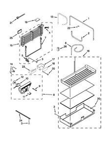 Lower Unit And Tube Parts Diagram and Parts List for KBRO36FTX07  KitchenAid Refrigerator