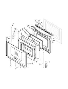 Part Location Diagram of W11219379 Whirlpool GLASS-DOOR