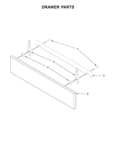 Drawer Parts Diagram and Parts List for KSDG950ESS0  KitchenAid Range
