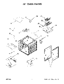 30" Oven Parts Diagram and Parts List for KFGC558JSS05  KitchenAid Range