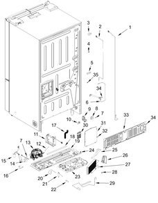 Unit Parts Diagram and Parts List for WRFF3736SV00 WRFF3736SZ00-WRFF3736SW00 Whirlpool Refrigerator