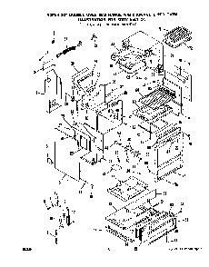 Body Diagram and Parts List for 1895*0A  Roper Range