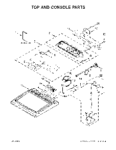 Part Location Diagram of W11233259 Whirlpool CONSOLE