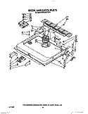DOOR AND LATCH Diagram and Parts List for KUDA220TWH4  KitchenAid Dishwasher