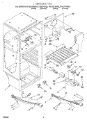LINER, LIT/OPTIONAL Diagram and Parts List for RT14ZKXGN00  Roper Refrigerator