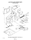 AIR FLOW AND CONTROL Diagram and Parts List for BHAC1000XS0  Whirlpool Air Conditioner
