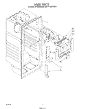 LINER Diagram and Parts List for ET14JMYSG03  Whirlpool Refrigerator