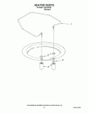 HEATER PARTS Diagram and Parts List for IUD9750WS2  Whirlpool Dishwasher