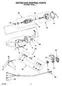 MOTOR AND CONTROL PARTS, OPTIONAL PARTS Diagram and Parts List for 5K5SSAWH1  KitchenAid Mixer