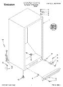 CABINET, LIT/OPTIONAL Diagram and Parts List for TVF15NRGW00  Whirlpool Freezer
