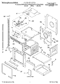 OVEN, LITERATURE Diagram and Parts List for KEBS207DWH8  KitchenAid Wall Oven