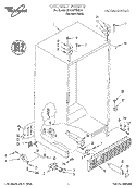 CABINET Diagram and Parts List for GD22SFXHS00  Whirlpool Refrigerator