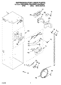 REFRIGERATOR LINER PARTS Diagram and Parts List for KSSS48QMW00  KitchenAid Refrigerator