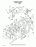Part Location Diagram of W10318609 Whirlpool SWITCH-DOR