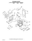 CHASSIS PARTS Diagram and Parts List for GGG390LXB03  Whirlpool Range