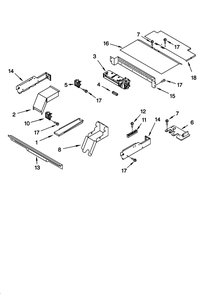 Diagram 4 Diagram and Parts List for KEBC177KSS05  KitchenAid Wall Oven