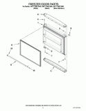 FREEZER DOOR PARTS Diagram and Parts List for WRT779REYM00  Whirlpool Refrigerator