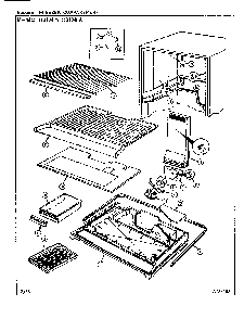 02 - Freezer Compartment Diagram and Parts List for RB194PA  Whirlpool Refrigerator