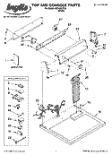 TOP AND CONSOLE PARTS Diagram and Parts List for IGD4300TQ0  Inglis Dryer