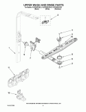 UPPER WASH AND RINSE PARTS Diagram and Parts List for KUDS50SVSS3  KitchenAid Dishwasher