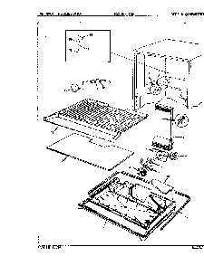 02 - Freezer Compartment Diagram and Parts List for RB17HA1AF  Whirlpool Refrigerator