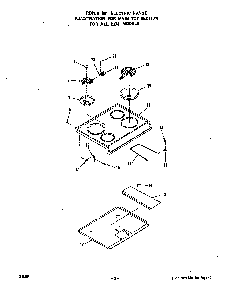 Main Top Diagram and Parts List for 2374*0A  Roper Range