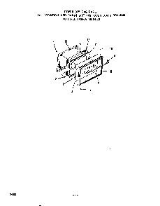 Oven Door Diagram and Parts List for 1424*0A  Roper Range