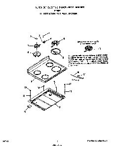 Main Diagram and Parts List for F5558*0  Roper Range